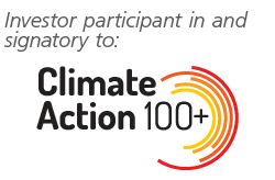 Investor participant in and signatory to - Climate Action 100+